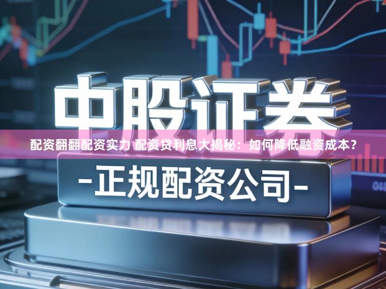 配资翻翻配资实力 配资贷利息大揭秘：如何降低融资成本？